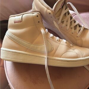 Nike High-Top Sneakers in Soft Pink and Cream